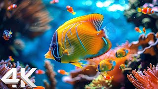 The Ocean 4K - Sea Animals for Relaxation, Beautiful Coral Reef Fish in Aquarium 4K
