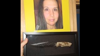 how to make a beautiful shadow box to display a favorite knife. wait for sales at Michael