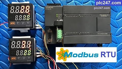 Siemens S7-200 "Modbus RTU" Autonics TK4S Tutorial