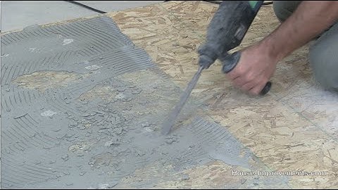 How To Remove Thinset