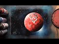 The Red Planet : Spray Paint Art