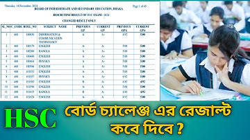 বোর্ড চ্যালেঞ্জ তো শেষ তাহলে রেজাল্ট কবে দিবে HSC BOARD CHALLENGE RESULT 2025