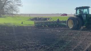 Start Of 2022 Planting, John Deere 4555 And 12 Row 7200