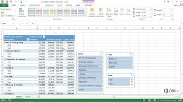 [5.8] - Microsoft Excel Tutorial - Slicers, timelines, and PivotCharts to analyze PivotTable data