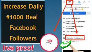 How to Increase Followers on Facebook || Facebook Pa Followers kaise badhaye