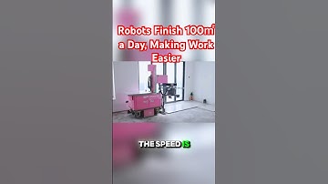 Tile‑Laying Robot + Putty Machine: Construction Efficiency Revolution #sciencevideo #smartbuildings