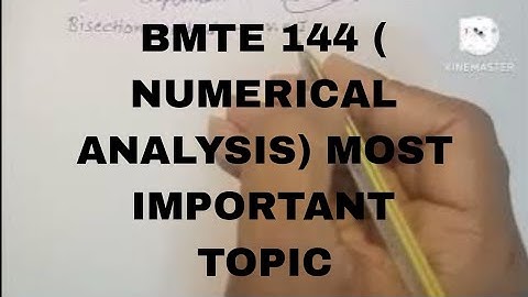 BMTE 144(NUMERICAL ANALYSIS) MOST IMPORTANT TOPIC | GET GOOD MARKS👍 | IGNOU