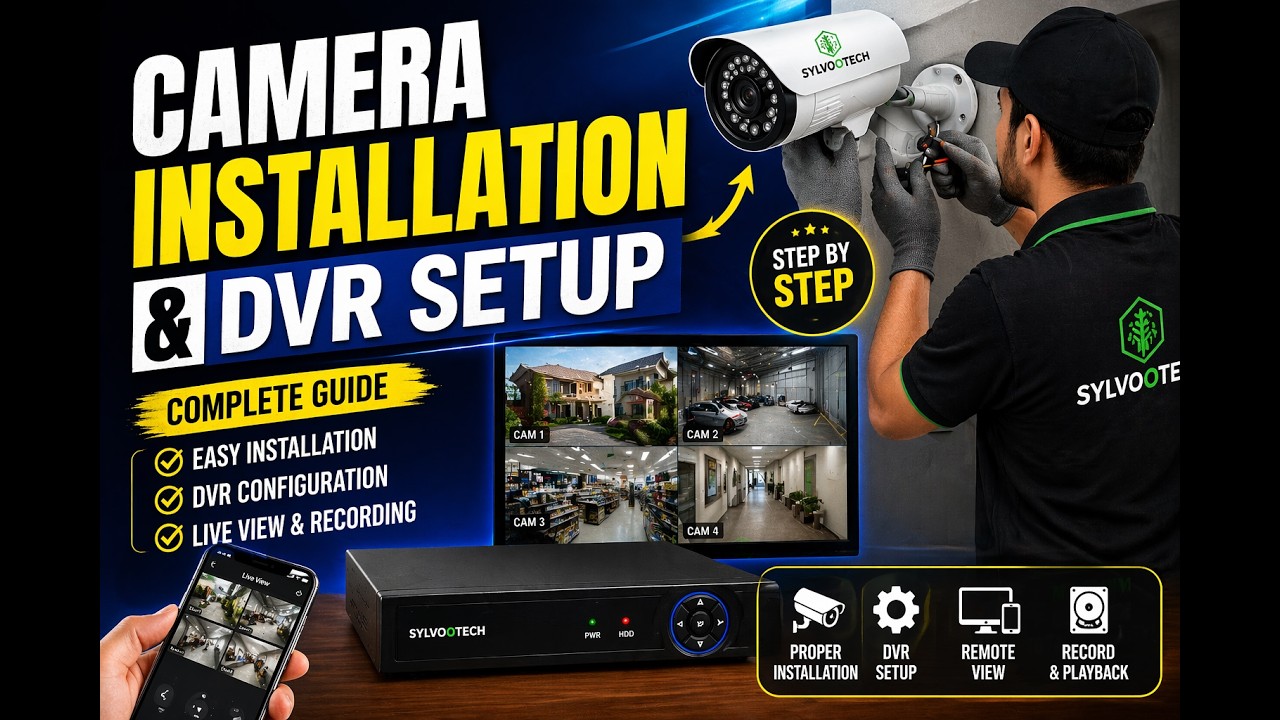 Camera Installation and Dahua DVR Setup - YouTube