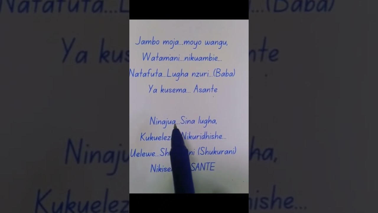 Natafuta lugha nzuri lyrics