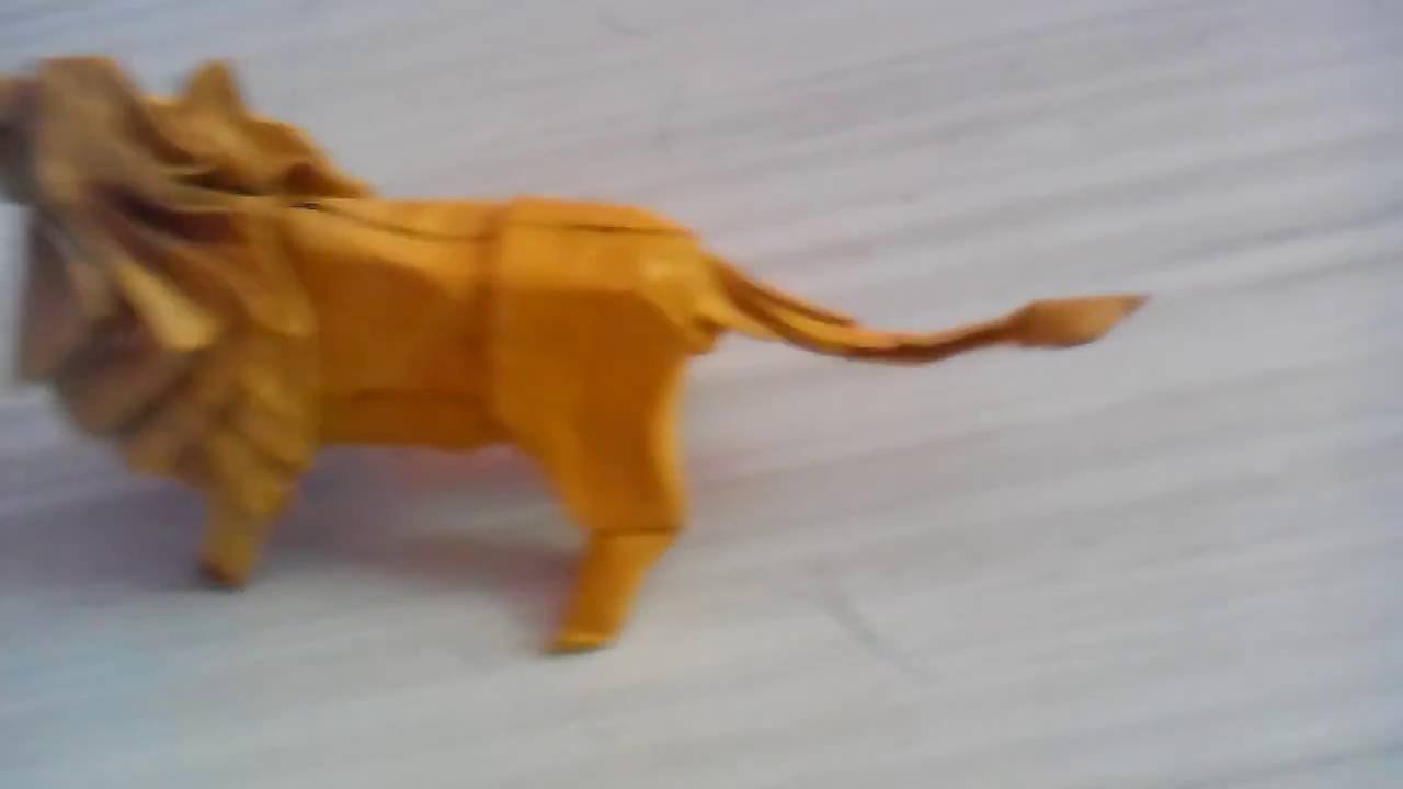 Origami Lion (Satoshi Kamiya) - YouTube