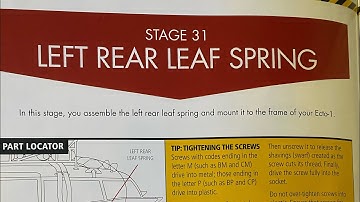 Build the Ghostbusters Ecto 1 Stage 31- left rear leaf spring