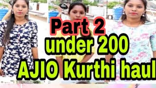 தமிழில்|| ajio kurthi haul college office wear kurti..don't miss it.. under 200....