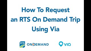 Detalles How to request a trip with RTS On Demand/Via account Actualización