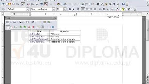 Split the first cell of the table vertically into two cells.