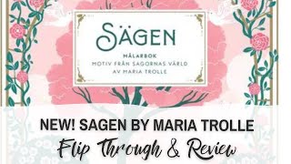 NEW Sagen by Maria Trolle | Adult Coloring Book Review