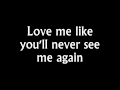 Alicia Keys   Like You'll Never See Me Again Lyrics