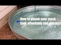 How I plumbed my stock tank pool quickly and affordably.