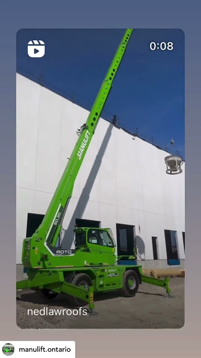 Merlo Roto - Gravel lifting for roofing