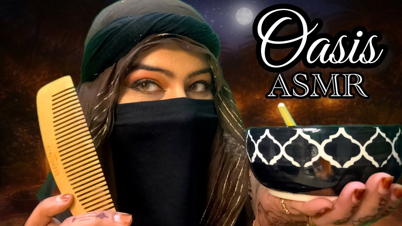 🌙Come closer habibti... OASIS is calm tonight let me take care of your hair ASMR ✨#roleplayasmr 