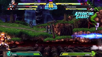MVC3: She-Hulk & Zero Gameplay 1