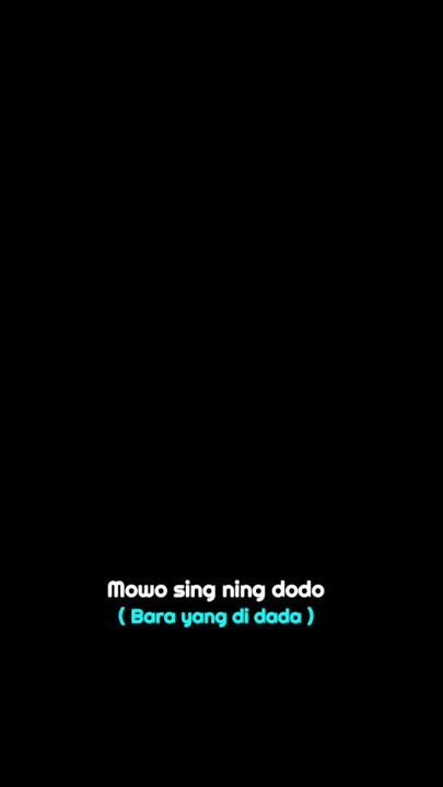 Mentahan lirik story wa  Ojo Sujono cover Siho