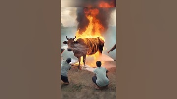Con bò bị cháy và ông lão tội nghiệp 🥺#shortvideo #kechuyenshorts #truyenngan #xuhuong #subscribe