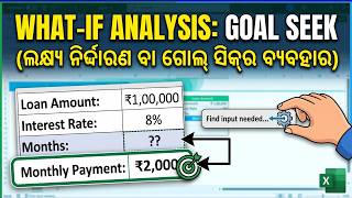 What-if Analysis: Goal Seek ଶିଖନ୍ତୁ ସହଜରେ | LibreOffice Calc in Odia | Class 10 IT