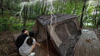 ⚡🌪 На кемпинге я бросил палатку из-за сильного дождя и грома и молнии... 😱