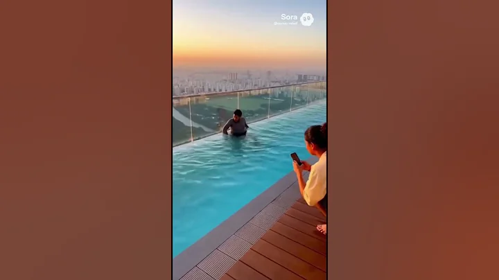 Infinity pool gone wrong 😑 #viral #trend #world #viralvideo #ai #aivideo