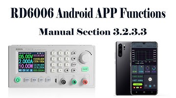 RD6006 operation series video(manual 3.2.3.3) - Android app operation
