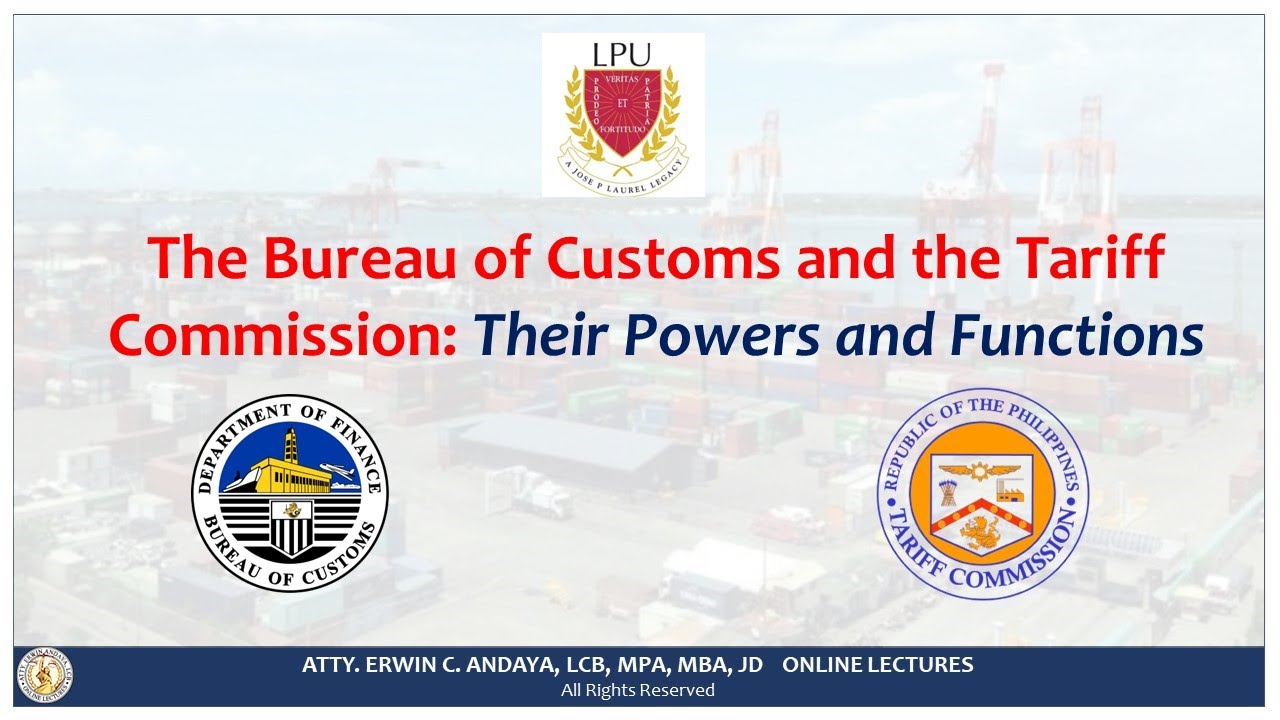 CMTA Essentials The Bureau Of Customs And The Tariff Commission YouTube CMTA Essentials The Bureau Of Customs And The Tariff Commission YouTube