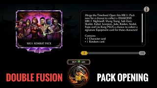 MK11 Kombat Pack opening: Double Card Fusion  Mortal Kombat Mobile | MK Mobile | MKM