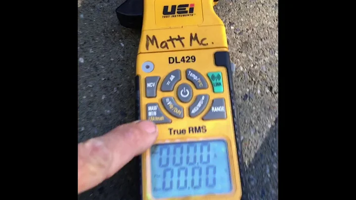CHECKING LRA WITH UEI DL429 BLUETOOTH METER