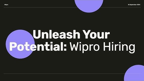 Wipro Careers 2024 Hiring For Python Developer