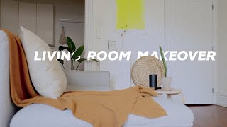 LIVING ROOM MAKEOVER // STUDIO APARTMENT ON A BUDGET