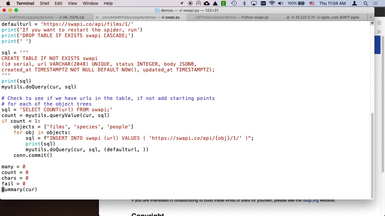 Demonstration: API 1/2 06 07 swapi raw - YouTube