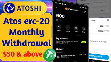 HOW TO WITHDRAW FROM THE ATOSHI GLOBAL APP | Convert ATOS to ERC20 (With Proof!)