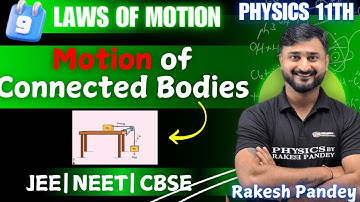 Motion Connected Bodies Class 11 | Connected Motion Class 11 | Important Topics | Rakesh Pandey