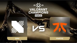 картинка: DRX vs Fnatic | Карта 1 | VALORANT Champions 2025