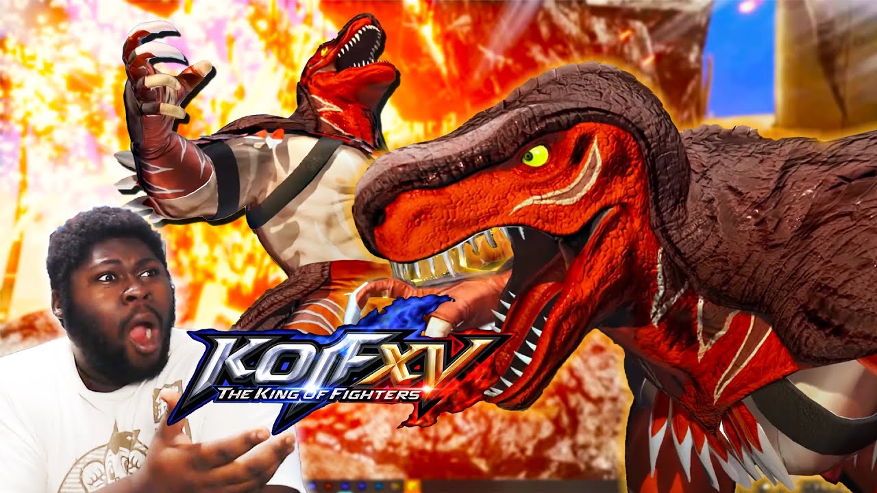 KOF XV King of Dinosaurs Trailer Reaction - WHAT IS THIS!?