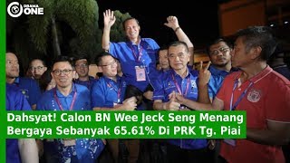 Calon BN Wee Jeck Seng Menang Bergaya Sebanyak 65.61% Di PRK Tanjung Piai