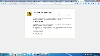 How To Fix This Connection Is Untrusted In Mozilla Firefox