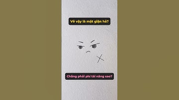Làm sao vẽ gương mặt đang giận #giovamay #shorts