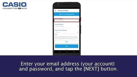 Casio POS Cash Register App - Account Settings - SRS500 SRS4000 SRC550 SRC4500