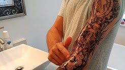 My Experience With A Full Sheet Temporary Arm Tattoo for Men 
