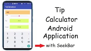 How to Create Tip Calculator Application in Android Studio screenshot 4