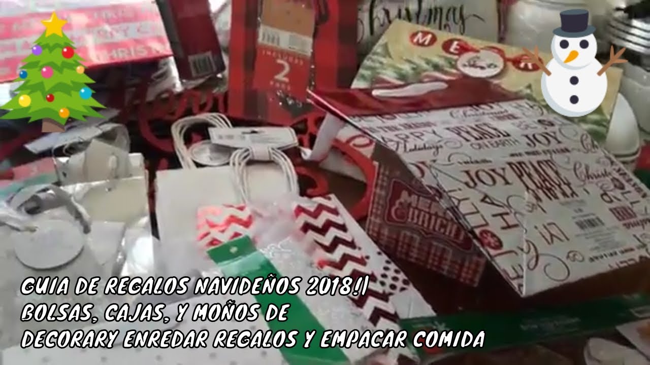 GUIA DE REGALOS NAVIDEÑOS 2018!|BOLSAS, CAJAS, Y MOÑOS DE DECORAR Y ENREDAR REGALOS Y EMPACAR COMIDA diya tailors