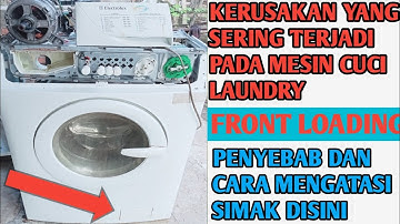 MESIN CUCI FRONT LOADING TIDAK BISA BUANG AIR,AIR MASUK LANGSUNG KELUAR?!!!