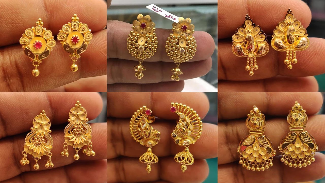 Tops *PREMRAJ SHANTILAL JAIN JEWELLERS* | Gold jhumka earrings, Gold  jewellery design necklaces, Gold jewelry simple