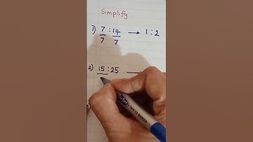 Simplify Ratio | Quick Maths
